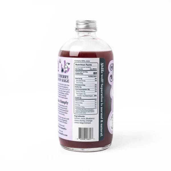 Blueberry Lemon Sage Mocktail Mixer