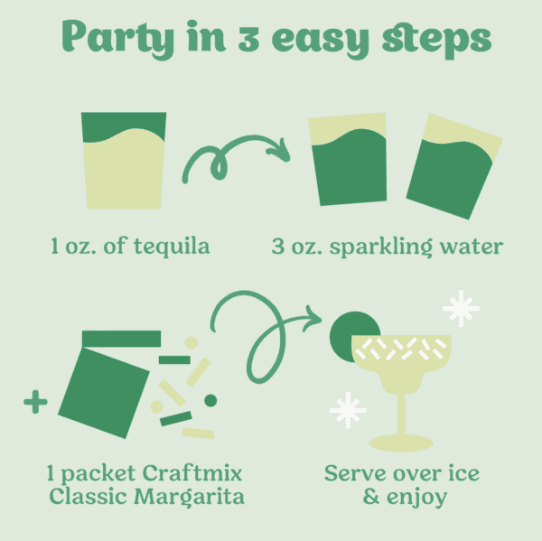 Classic Margarita Mocktail Mixer Single Packet