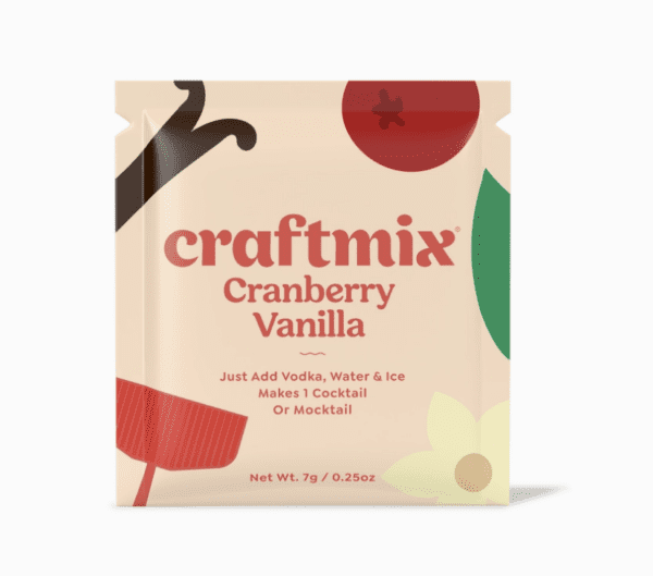 Cranberry Vanilla Mocktail Mixer Single Packet