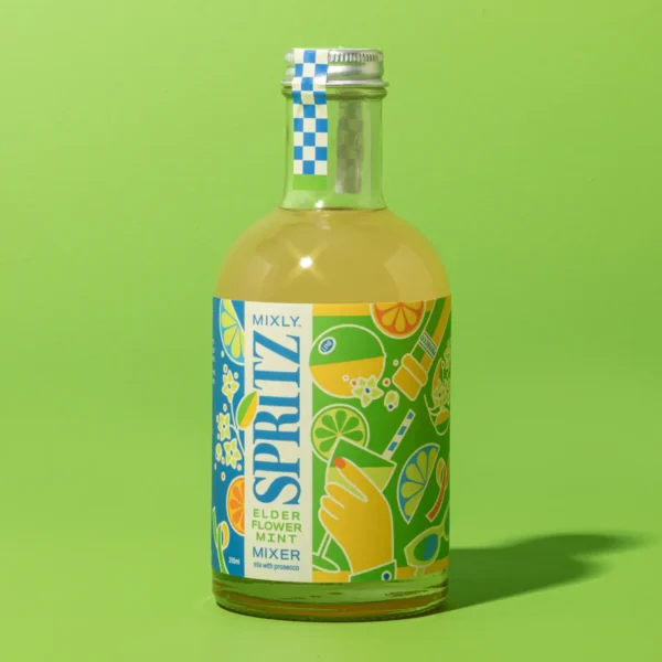 Elderflower Mint Spritz Mixer Mocktail