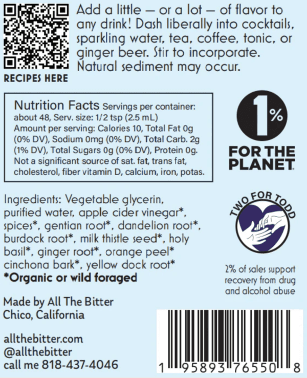 Aromatic Bitters (Non-Alcoholic) 4oz