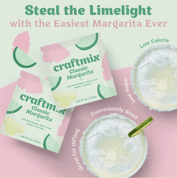 Classic Margarita Cocktail Mixers - 12 Servings