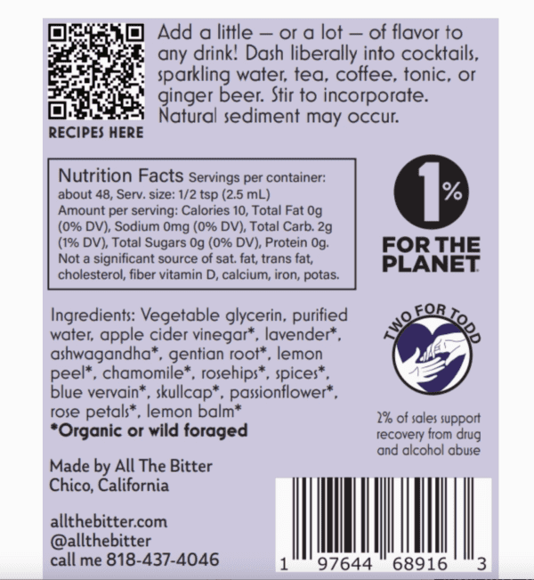 Lavendar Bitters