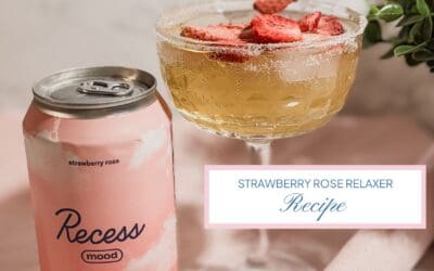 Strawberry Rose Relaxer Mocktail