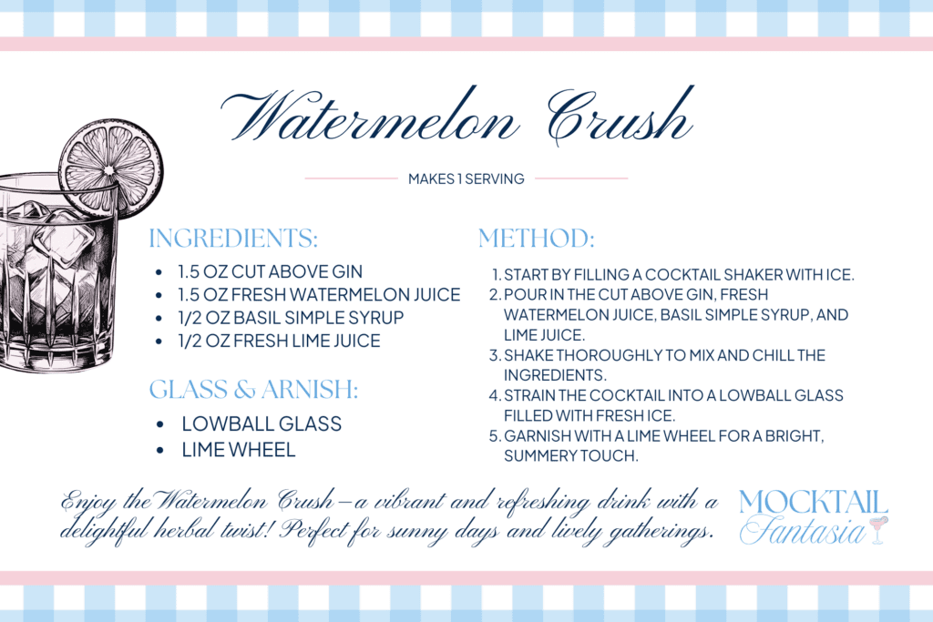 watermelon crush gin recipe