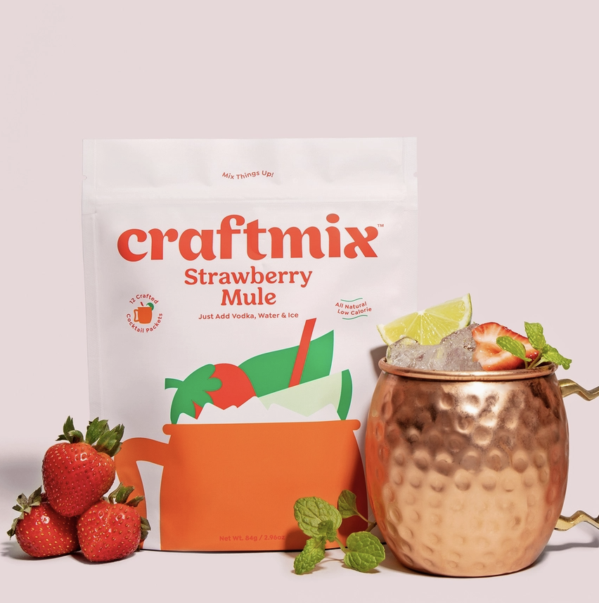 Strawberry Mule Cocktail Mixers - 12 Servings
