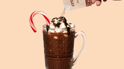 hot chocolate mocktail