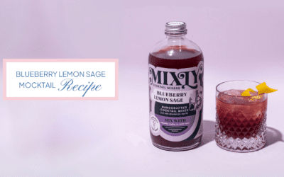 Blueberry Lemon Sage Gin Mocktail Recipe