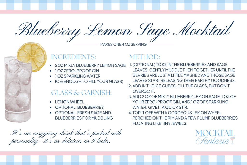 Blueberry Lemon Sage Mocktail