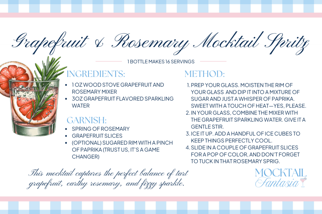 Grapefruit & Rosemary Mocktail Spritz