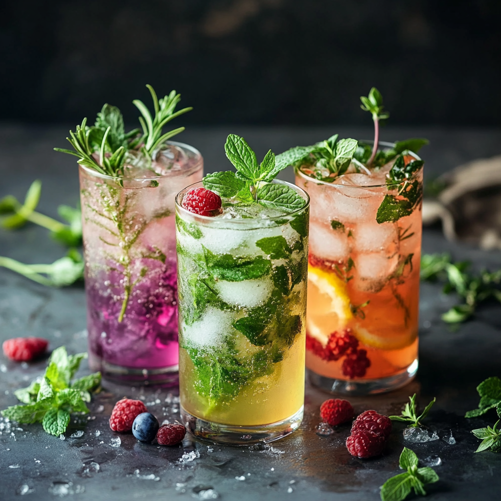 mocktail garnish ideas
