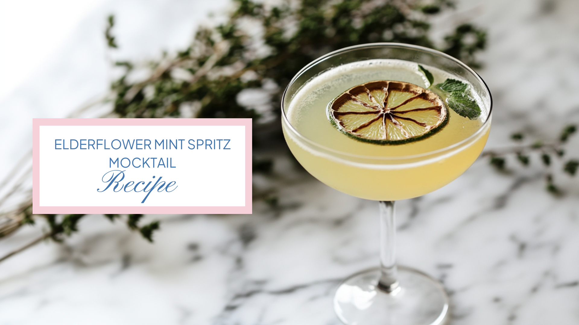 simple elderflower mocktail recipe