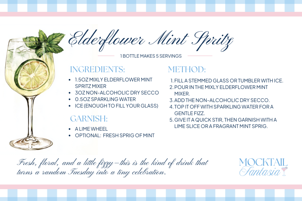 simple elderflower mocktail recipe