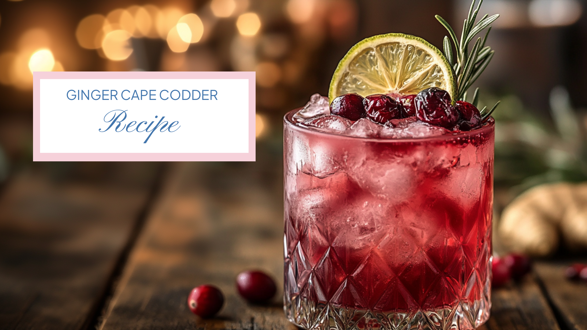 Ginger Cape Codder - LIttle Saints Ginger Mule REcipe