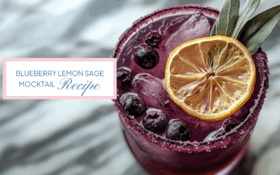 Blueberry Lemon Sage Mocktail Recipe