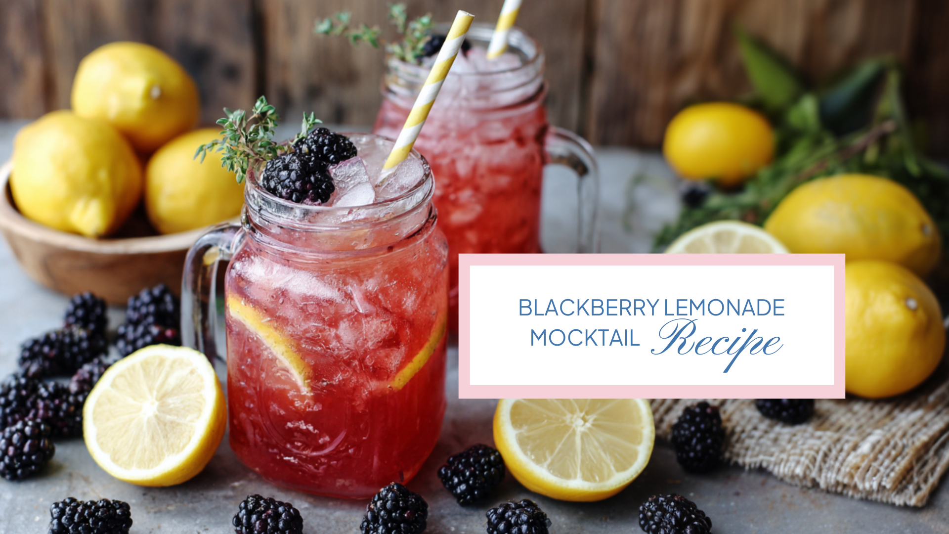 Blackberry Lemonade Mocktail REcipe