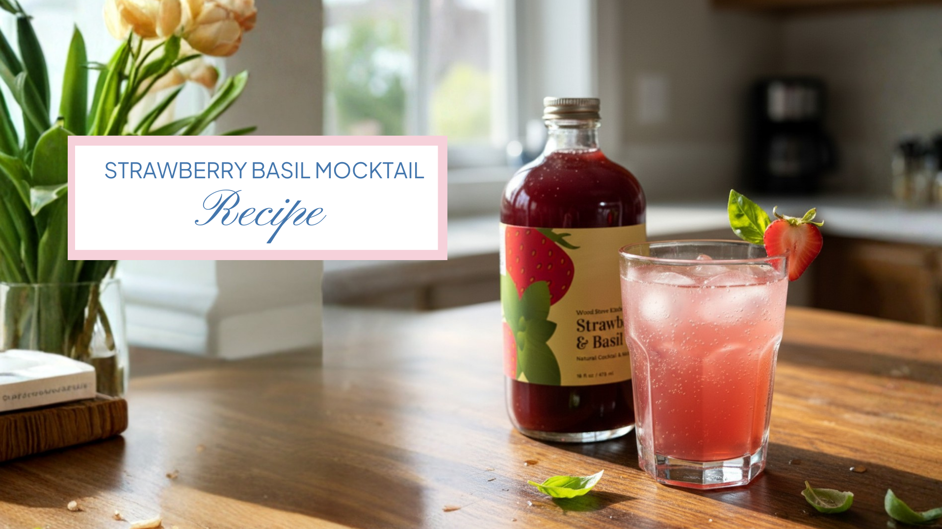 Strawberry Basil Mocktail