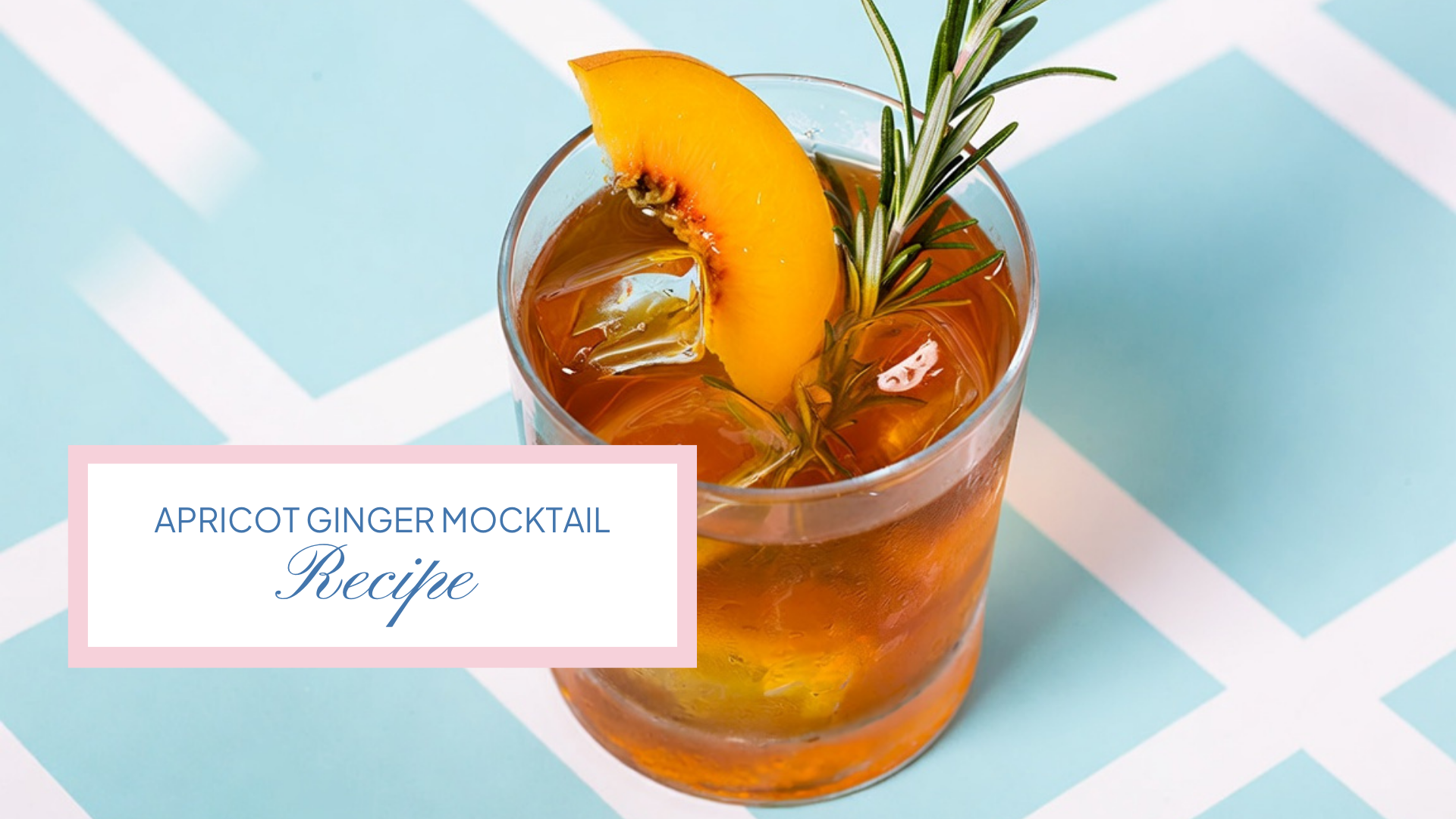 Mocktail Fantasia – (2) apricot ginger mocktail
