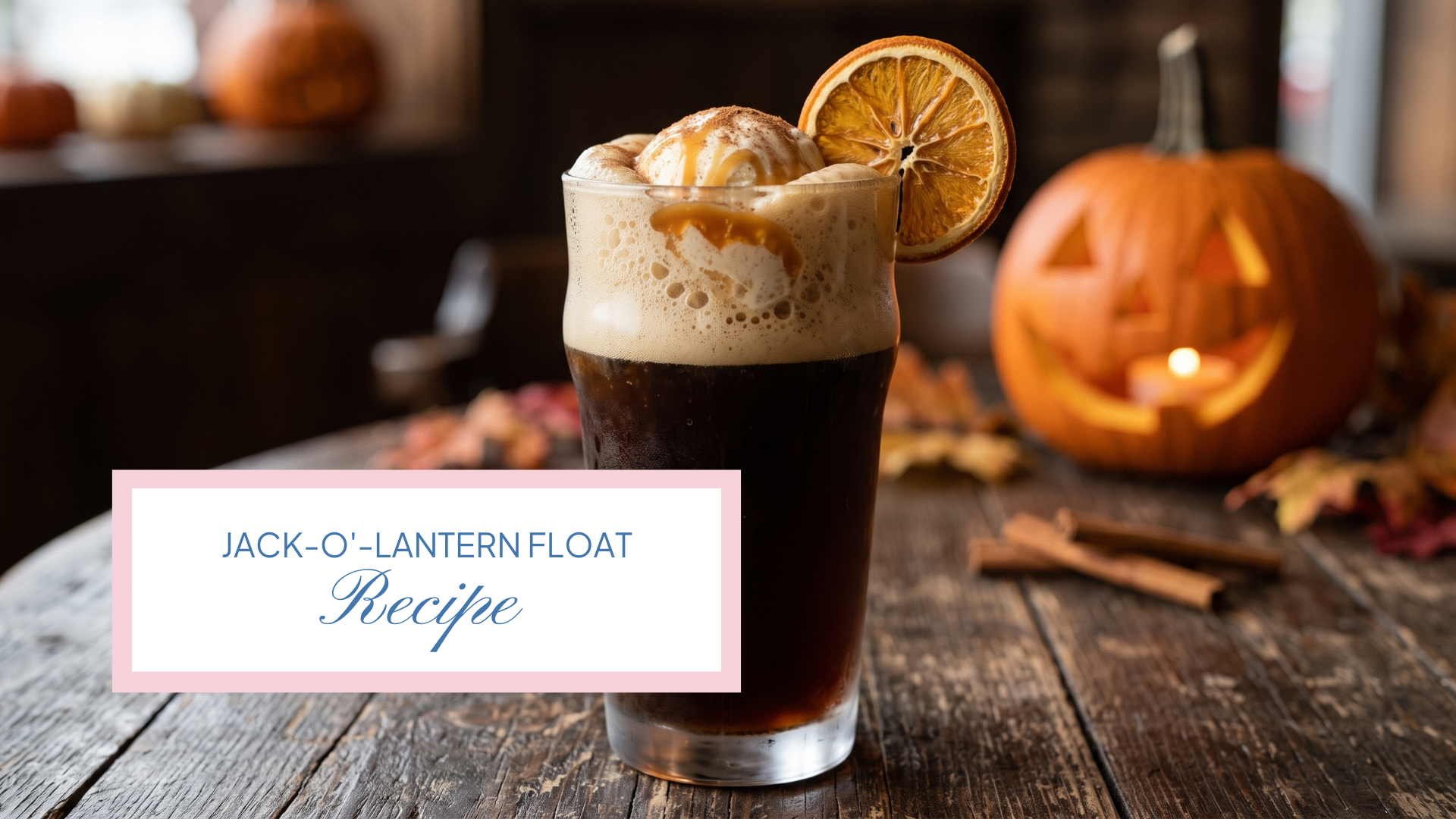 Pumpkin Spice Float: Easy 3-Ingredient Fall Dessert Drink