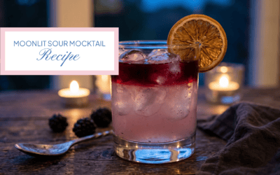 Moonlit Sour: A Stunning 3-Ingredient Blackberry Sour Mocktail