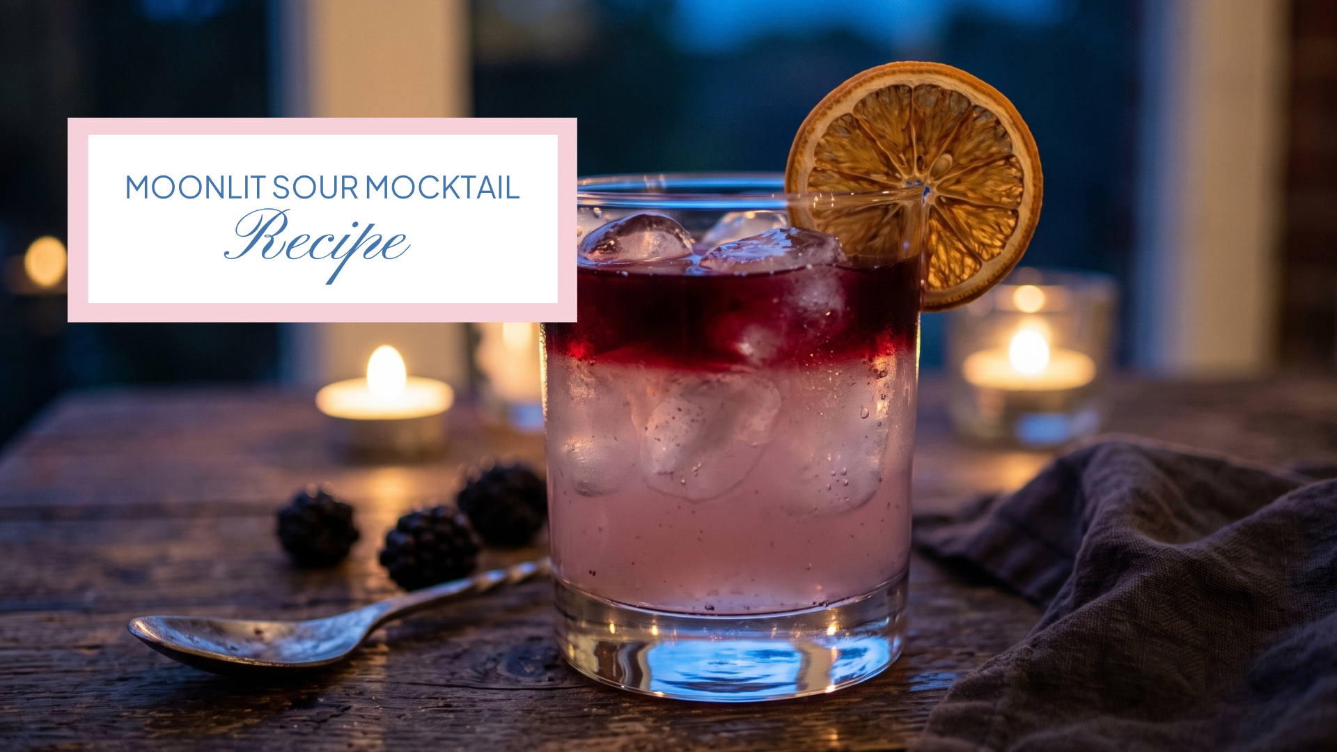 Blackberry Sour Mocktail: Stunning 3-Ingredient Layered Recipe