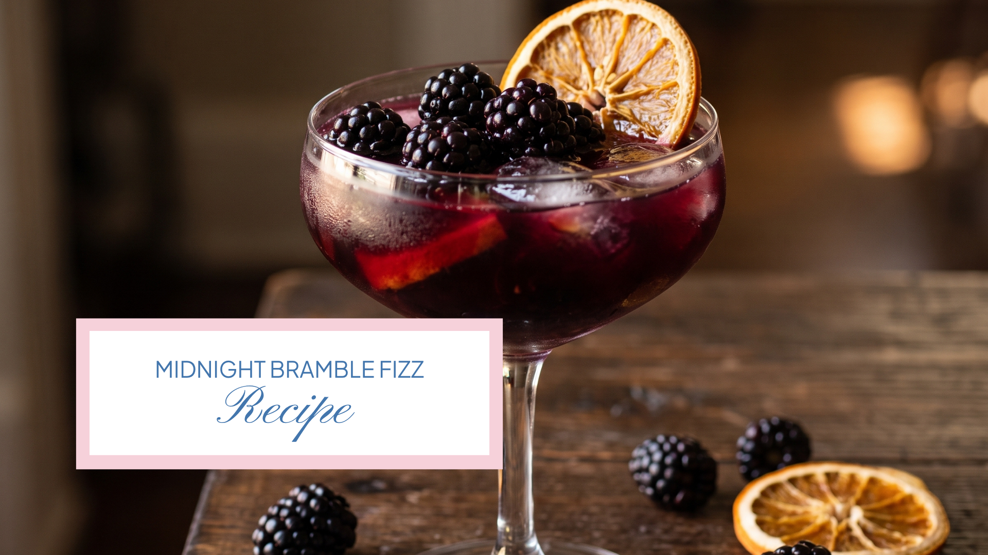 Blackberry Mocktail: Easy 3-Ingredient Sparkling Fall Recipe